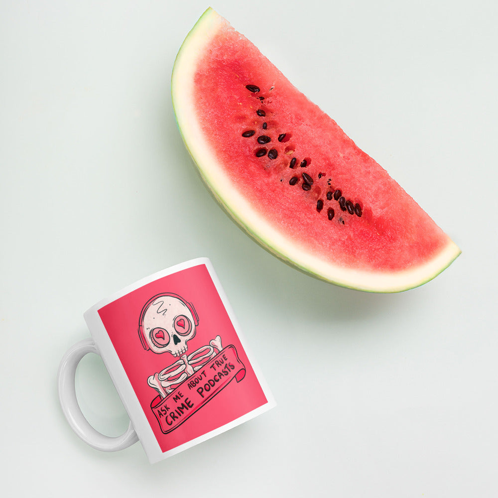 White glossy mug